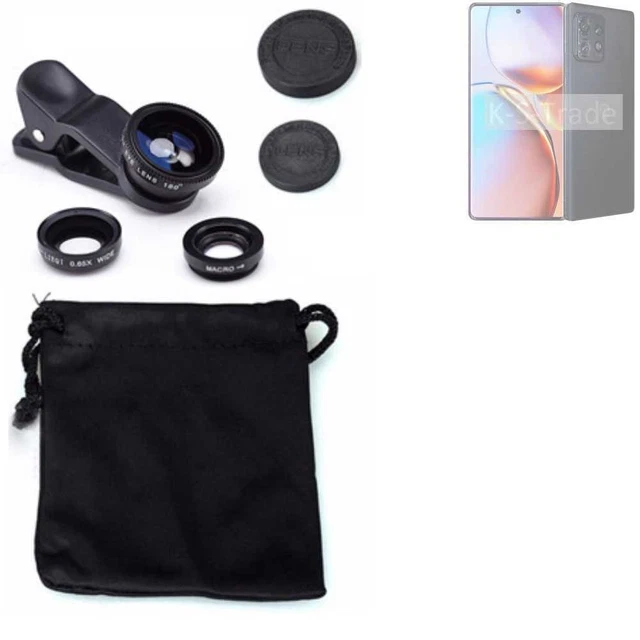 Pour Motorola Edge+ 2023 Objectifs Smartphone Lentilles fisheye macro grand angl