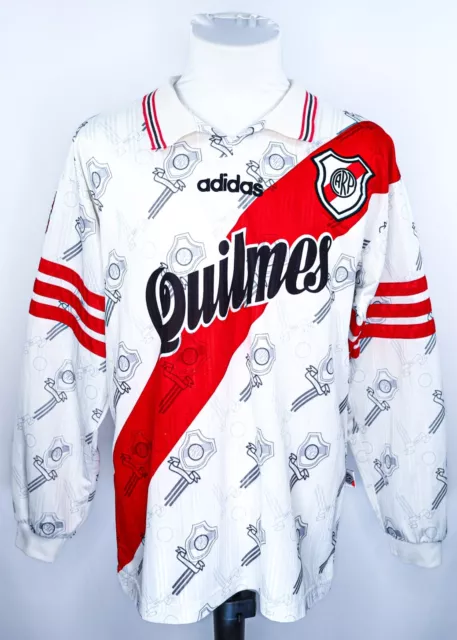 Ca River Plate 1996 Home Shirt - Maillot Vintage Adidas Camiseta Maglia Quilmes