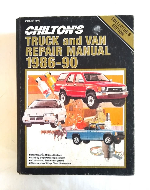 Chilton's Truck Van Repair Manual 1986-1990 Hardcover Domestic Imported Vehicles