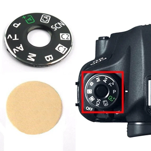 Placa tapa de interfaz modo de esfera de cámara para reparación de botones Canon EOS 6D alta calidad
