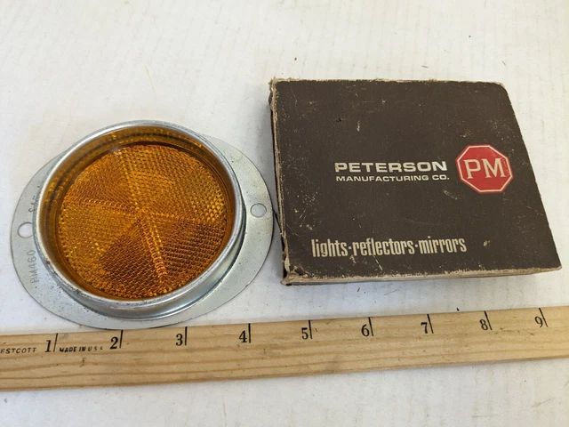 Vintage Peterson Manufacturing Reflector In Original Box