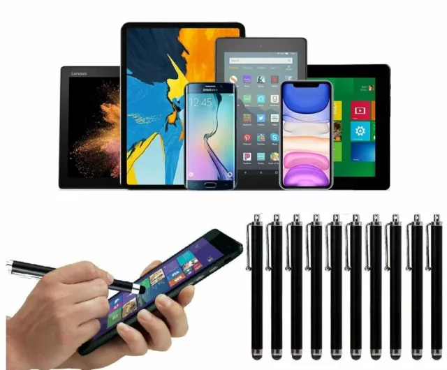 10pcs Capacitive Touch Screen Stylus Pen For IPad Air Mini iPhone Samsung Tablet