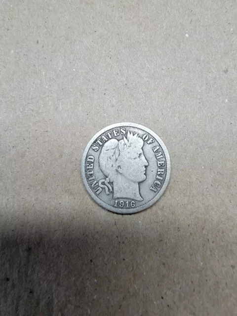 1913-P, 1914-S, 1914-D & 1916-P Barber Dimes