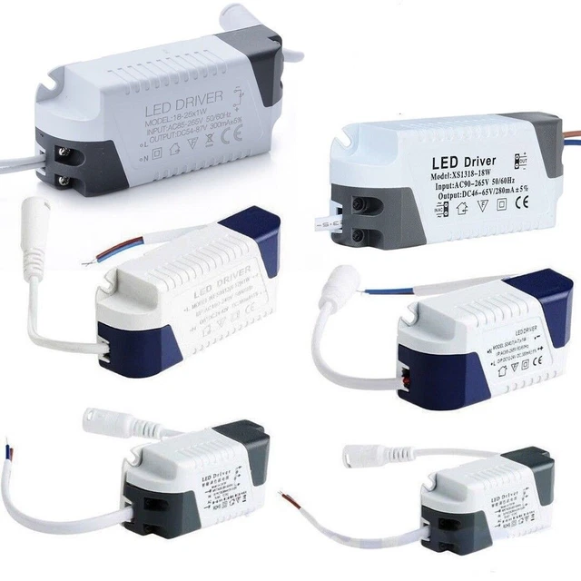 ALIMENTATORE DRIVER FARETTI Led 3-4W 4-6W 8-12W 12-18W 18-24W ...