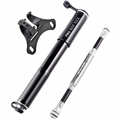 BICI Bicicletta Strumento Pro Pompa con Gauge si adatta Presta e Schrader-accurato l'inflazione 