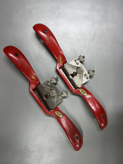 Record No A151 Spokeshave Set Of 2; Curved & Flat Sole Spokeshave (A52)