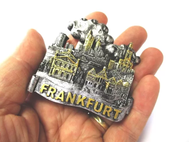 Frankfurt Magnet Skyline Römer Paulskirche Souvenir Germany,Neu 3