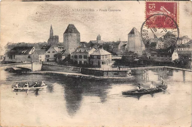 CPA STRASBOURG pont Couverts (143188)