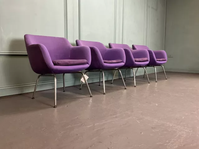 Robin Day Purple Retro Midcentury Chairs Dining Chairs 60’s 70’s