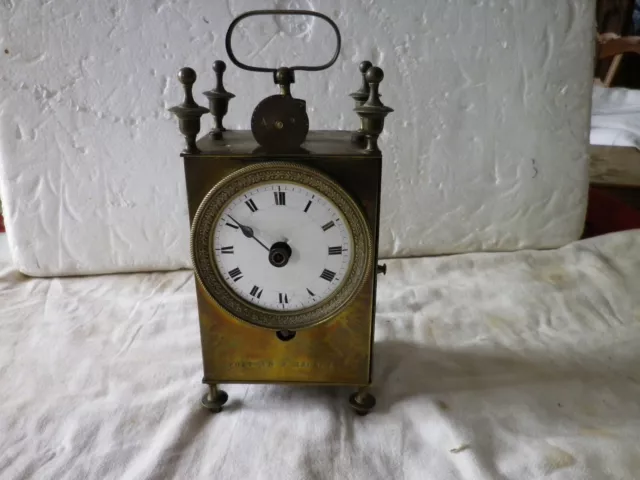 HORLOGE PENDULE CAPUCINE CLOCK UHR Forêt Noire Cartel pendule officier