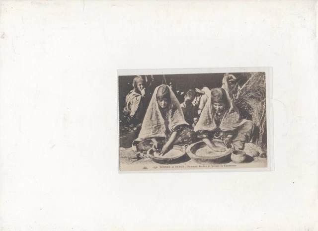 Carte Postale Ancienne  Afrique   Maroc Du Sud Porteurs Plats Coucous Repas Fete