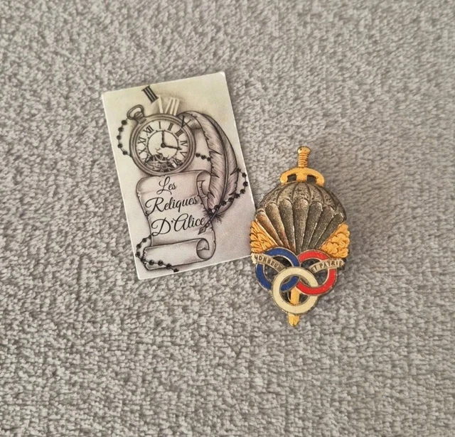 Insigne Parachutiste Brevet Drago Vintage - Occasion Avec Usures - France - Collection Militaire