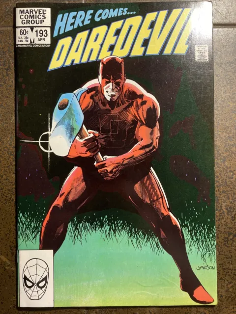 Daredevil 193 Klaus Janson Cover Marvel Comics MCU Defenders Punisher
