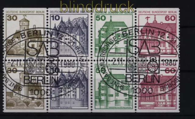 Berlin Zusammendrucke Burgen und Schlösser H.-Bl. 20 gestempelt (52119)