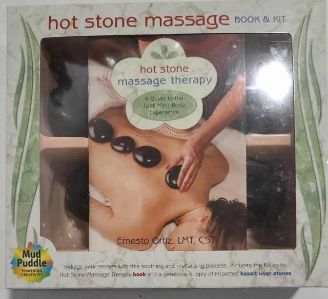 Hot Stone Massage Book and Kit. (Massage Therapy -new