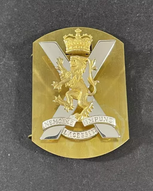 POST WW2 BRITISH Army Royal Regiment of Scotland Glengarry Cap Badge ...