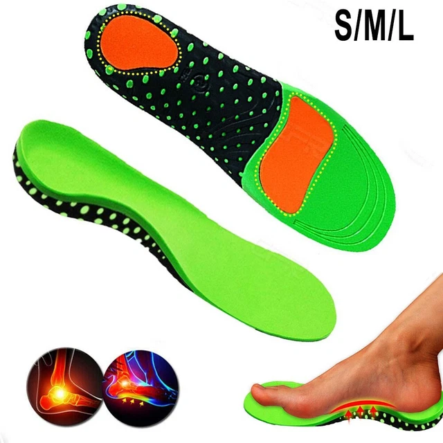 Plantillas deportivas insertos para zapatos pista 36-41 EVA + gel elástico verde ortopédico RB