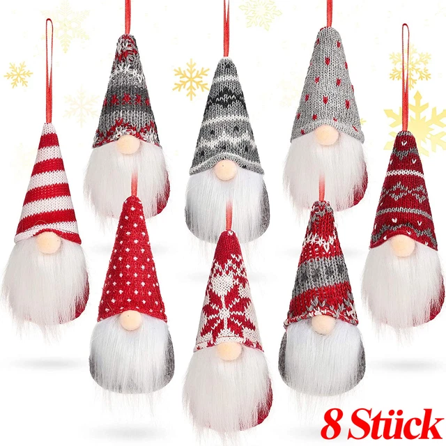 6 Weihnachtswichtel Mit LED-Beleuchtung - Süße Weihnachtsdeko Für Innen | Festliche Stimmung Garantiert