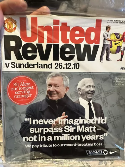 Manchester United Signed Programme Rare