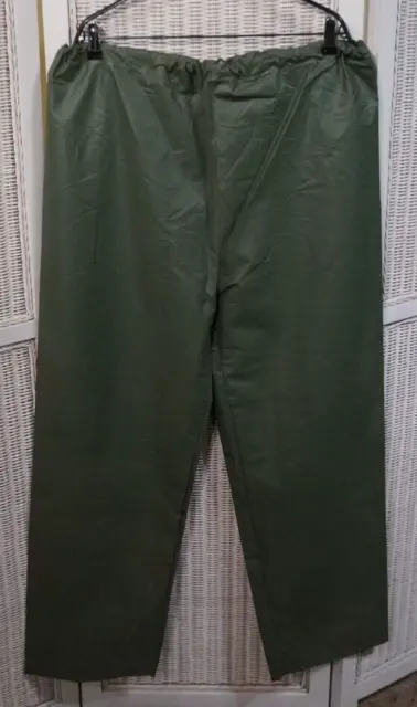 Men's Fishing Trousers Green Hydrophobic Pants 38"W 45"L Size L 54/56