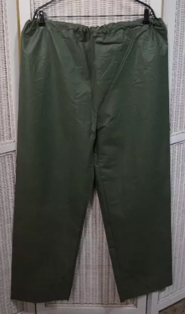 Men's Fishing Trousers Green Hydrophobic Pants 38"W 45"L Size L 54/56