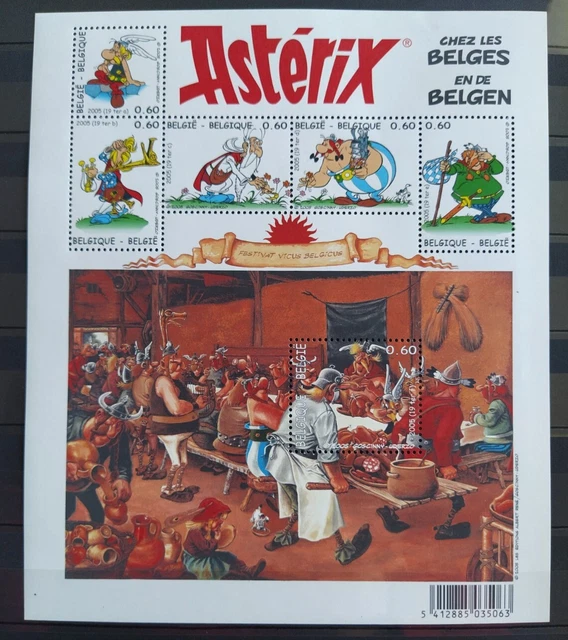 BLOC 6 TIMBRES Belgique 2005 Astérix Chez Les Belges Bande Dessinée Neuf** EUR 5,90 PicClick FR
