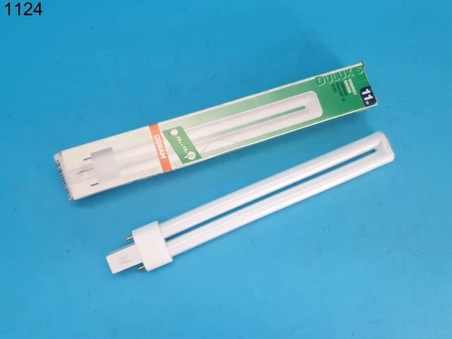 Ampoule Fluo Compacte Osram Dulux S 11W - 900 Lumens - Blanc Froid (840) - Culot G23 - 8000h