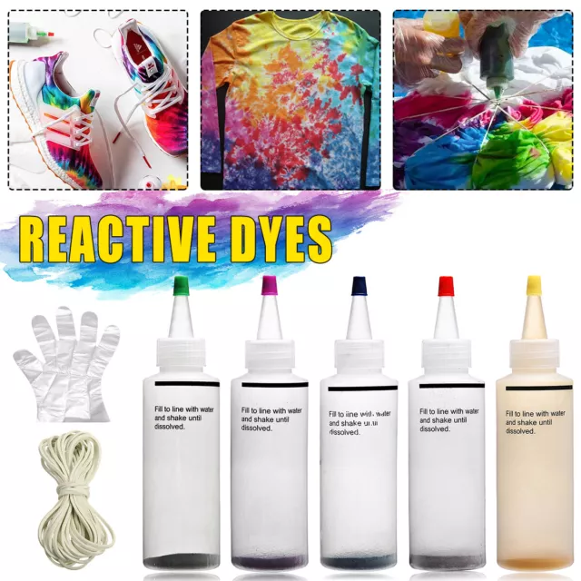 Tie Dye Kit Vibrant Colours Fabric Tye Dye Textile Paint Set for Kids & Adults