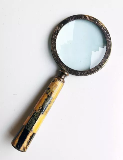 Nautical Antique Brass Heavy Magnifying Glass Vintage Magnifier Collectible gift