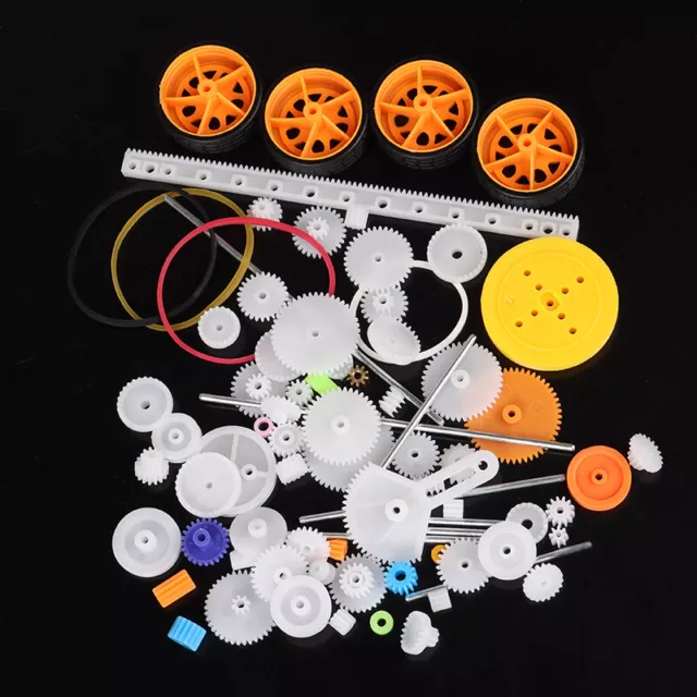 78pcs Gearbox toy robot motor plastic gear DIY model accessori GF