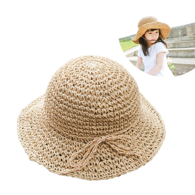 Cappelli da sole bambine bambini vacanza al mare cappello di paglia moda estate
