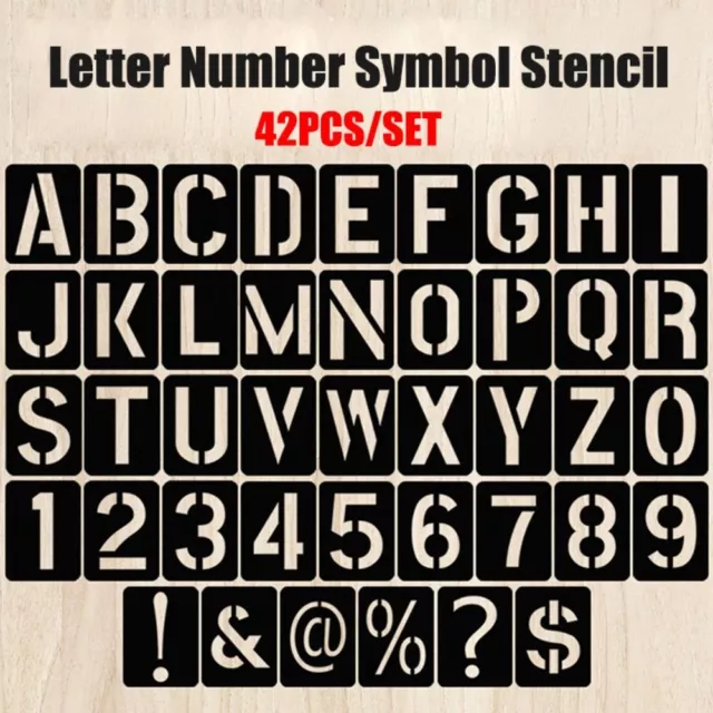 Rule de moule d'estampage Tableau de peinture Pochoir lettre numéro symbole