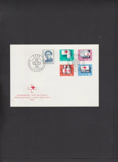 Schweiz-Beleg Mi. Nr. 775 - 779 " Pro Patria  -  Rotes Kreuz "