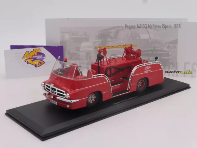 Autocult 12008 # Pegaso 140 DCI Mofletes Baujahr 1959 in rot " Enpetrol " 1:43