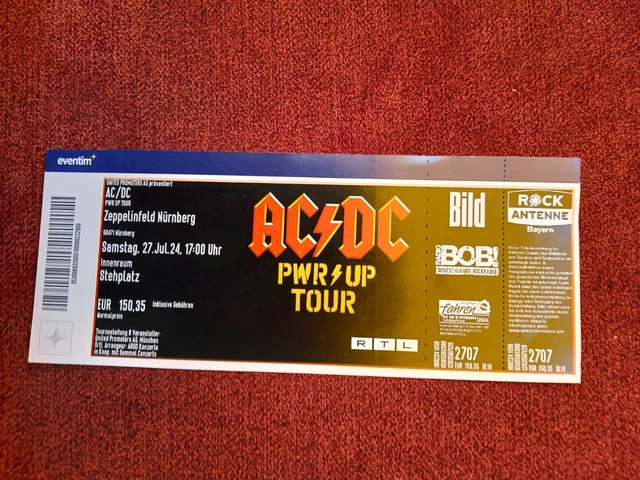 AC/DC TICKET NÜRNBERG Zeppelinfeld EUR 179,00 - PicClick DE