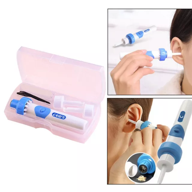 Portable Electric Cordless Ear Wax Remover Vacuum Ear Cleaner Painless Cleaning