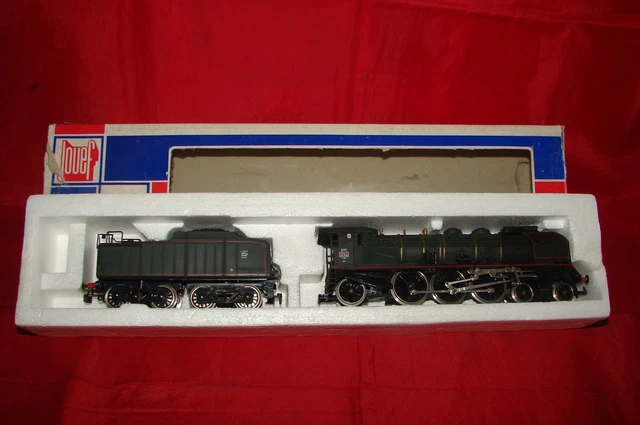 Mantua H0 - Locomotive à vapeur avec tender (1) - Locomotive à vapeur avec un fumigène - C.P.R.R