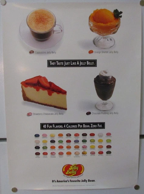 1997 Jelly Belly Jelly Beans Store Display Poster