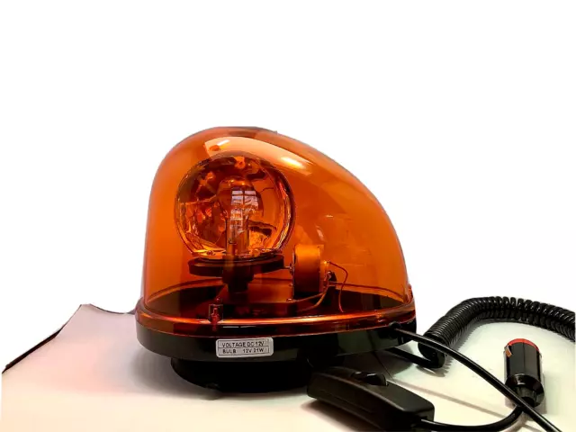 Gyrophare Magnetique Orange 12V Goutte D'eau