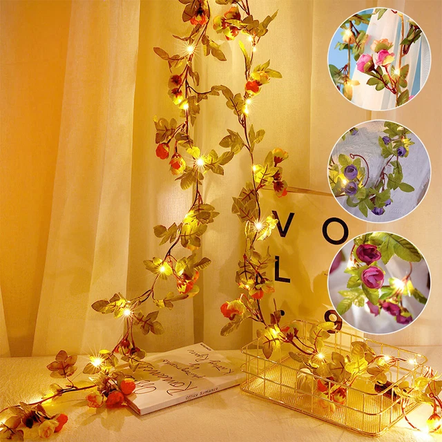 LED Rose Flower String Fairy Lights Wedding Christmas Anniversary Party Decor US