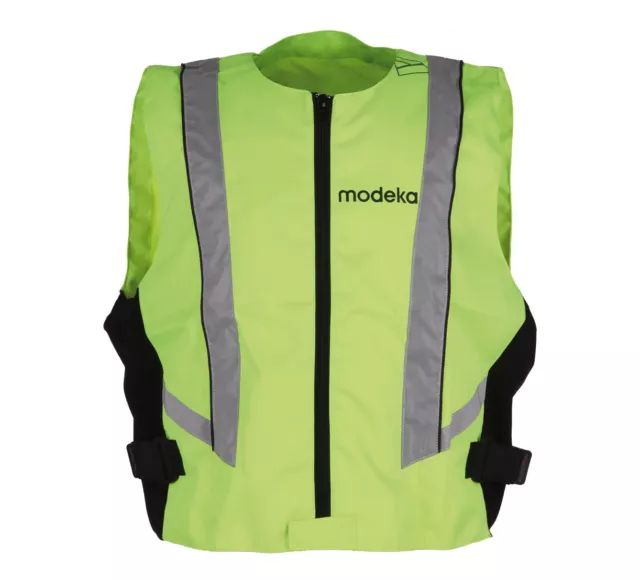 Modeka Warnweste Basic Motorrad warning vest Gr. XL - Neongelb