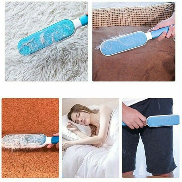 4pk Reusable Hair Remover Sofa Clothes Lint Cleaning Brush Pet Dog Cat Fur Home