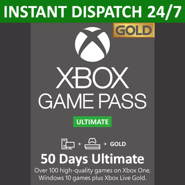 50 giorni (circa 2 mesi) Xbox Game Pass abbonamento finale LEGGERE DESCRIZIONE
