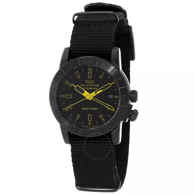 GLYCINE AIRMAN WORLDTIMER Contemporary GL1029 GMT 42mm Men s Watch Brand New 229.99 PicClick UK