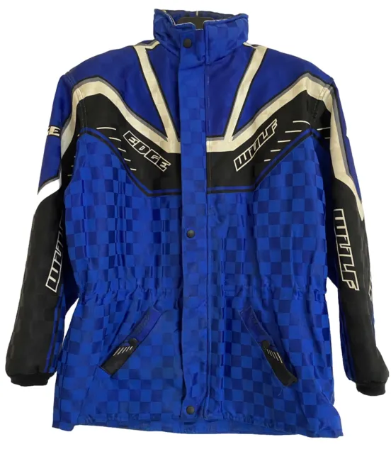 Mens Wulfsport Motocross Jacket Motorcycle Blue UK Size 34" Chest MX Biker