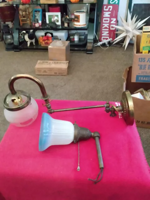 Antique Art Deco  Wall Lamp Light Lot From House Demo Unique Beautiful