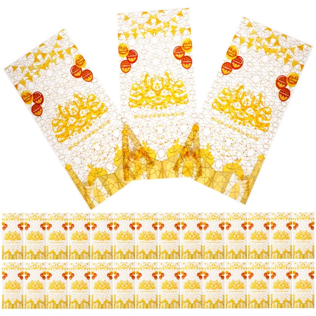 100 bolsas de regalo de Ramadán bolsas de papel para galletas bolsas de bolsillo Opp