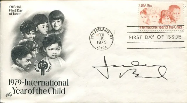 Julian Bond NAACP Chairmen Civil Rights Leader Signed Autograph FDC