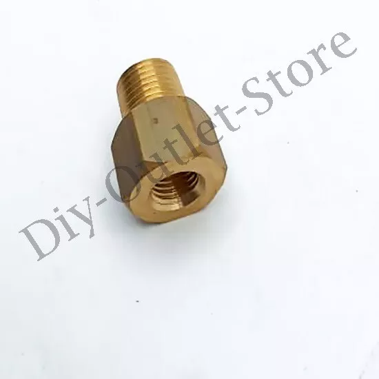 1/4"NPT Male - M10x1.25 Female Reducer Oil Pressure Gauge Adapter sump plug