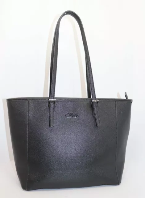 FRANCINEL Sac à Main Porté Épaule Cuir Noir TBE